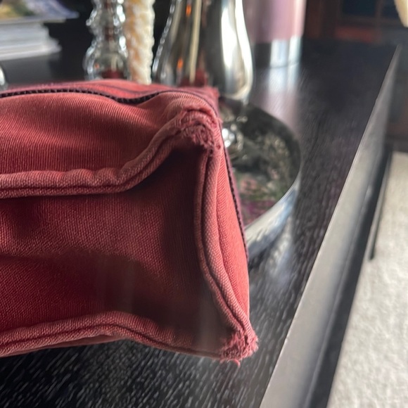 ππ HOST PICK ππ- Hermes Paris Fourre Tout Red Cotton Canvas Small Tote Bag - Picture 9 of 11